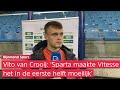 Vito van Crooij scoorde voor Sparta bij Vitesse en zag goede eerste helft van de Rotterdammers (2-1)
