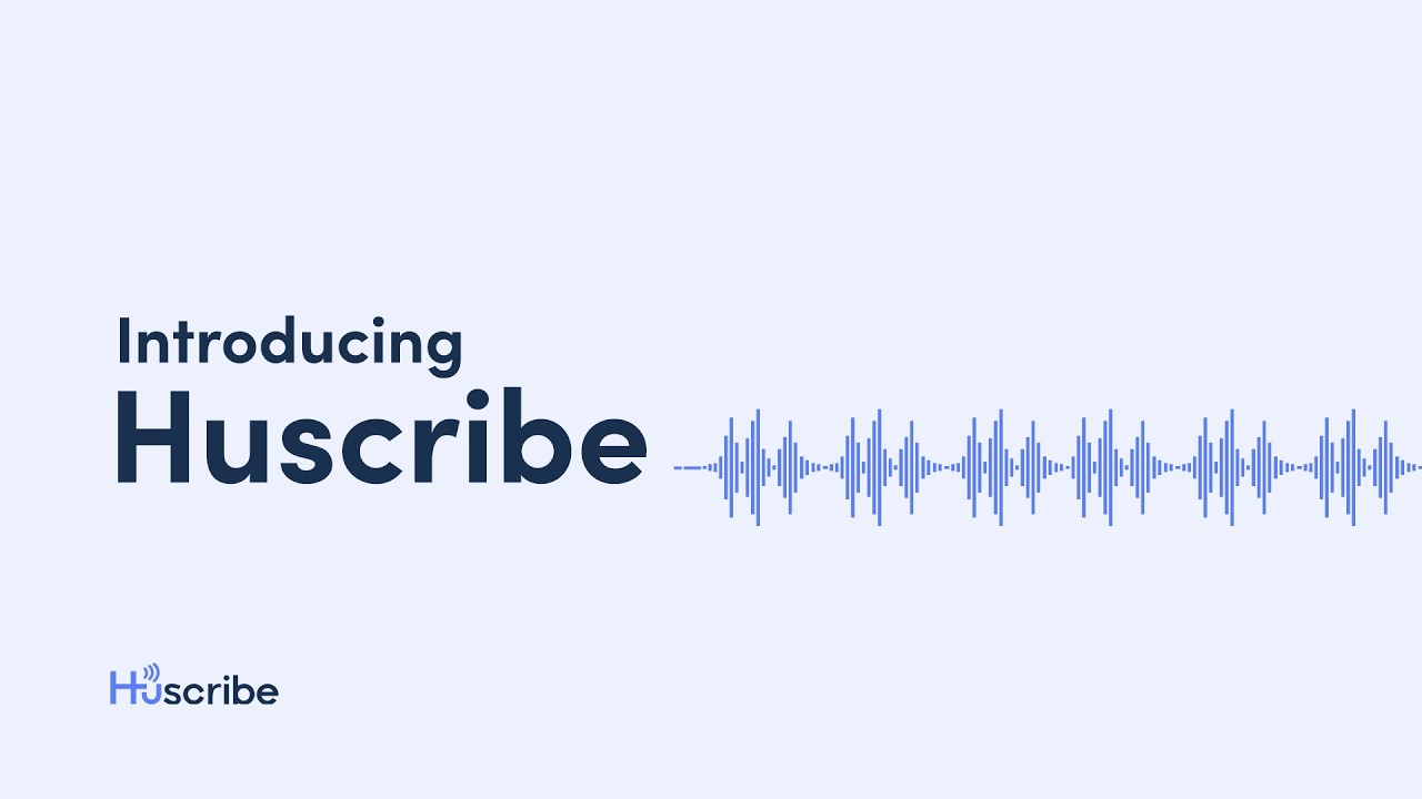 Huscribe demo video