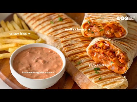 French Tacos Recipe | Crispy Chicken & Creamy Cheese Sauce