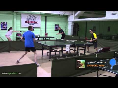 SPINLORD Keiler 2.0 mm FH smash after short stop-block: new dangerous ultra fast medium pips!