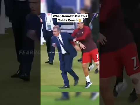 Ronaldo Funny Moments in Coach🤣🤣 #shorts