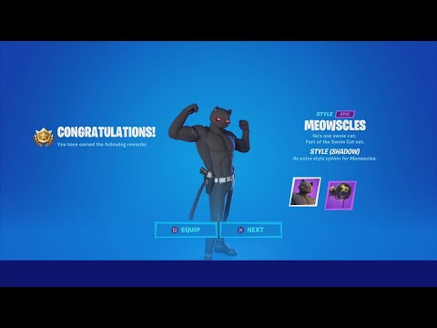 Fast & Easy Way To Unlocking NEW MEOWSCLES (Shadow Style) Collect & Deliver Fish (Fortnite Challenge
