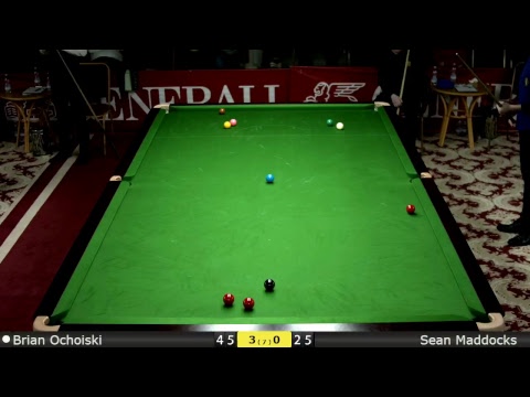 Snooker U21 Last 32 : Brian Ochoiski vs Sean Maddocks