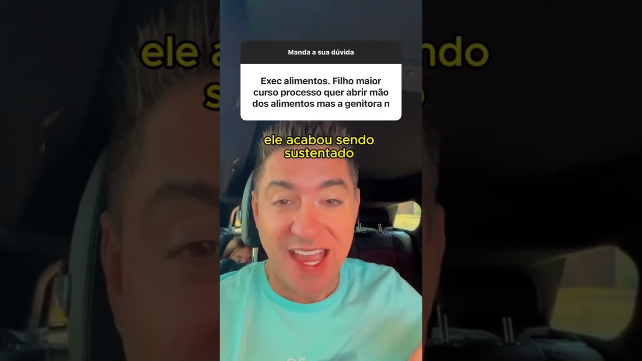 Deve ser respeitado a vontade do filho credor ou da genitora?