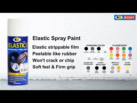 Diapositiva 4 - BOSNY PINTURA EN SPRAY ELASTIC-DIP RECUBRIMIENTO HULE MULTIPROPOSITO NEGRO MATE E4 (vídeo)