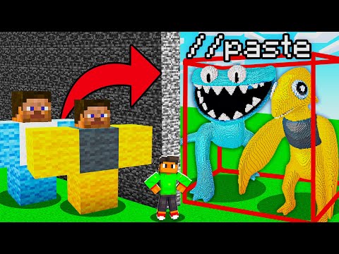 I Cheated with //PASTE in RAINBOW FRIENDS 2 Build Challenge!