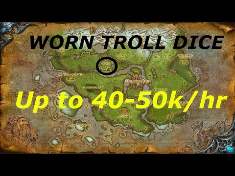 WoW 6.2.2: Up To 40-60k gold/hr (Worn Troll Dice) PickPocket Gold farming guide WoD