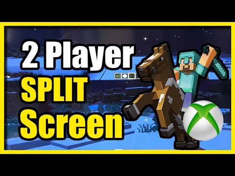 How to Play 2 Player Split Screen in Minecraft on XBOX (Easy Tutorial)