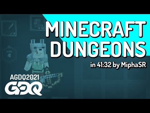Games Done Quick - Minecraft Dungeons by MiphaSR in 41:32 - Awesome Games Done Quick 2021 Online