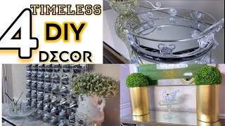 4 Spring Home Decor DIY | DOLLAR TREE GLAM HOME DECOR FROM TRASH TO TREASURE PROJECTS