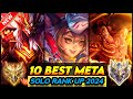 10 BEST META HEROES TO SOLO RANK UP FASTER (Update 2024) - Mobile Legends Tier List