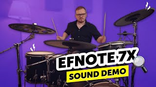 Video thumbnail for Efnote 7X | E-Drum Set | Sound Demo by Drums Bonedo