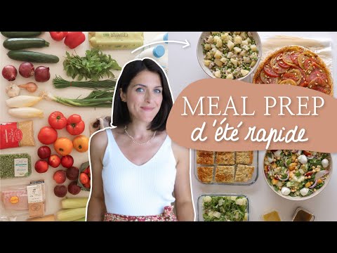 MEAL PREP + GROCERY HAUL - 4 summer recipes