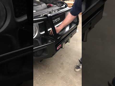 ARB Bumper and Warn Winch on Toyota FJ!!