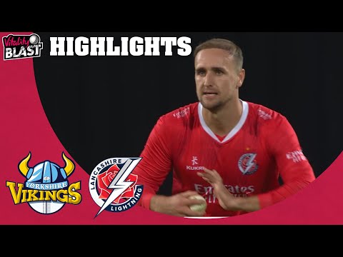 Vilas & Jones Make History! | Yorkshire v Lancashire - Highlights | Vitality Blast 2020
