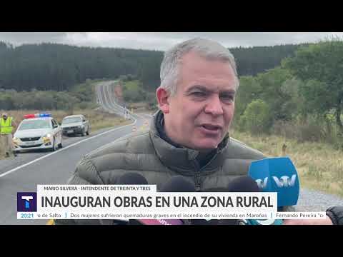 Se inauguraron obras de pavimentación en el Camino del Medio, departamento de Treinta y Tres