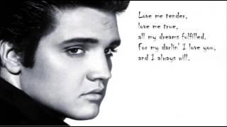 Elvis Presley - Love me tender (lyrics)