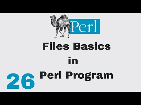 Perl Script Basic Tutorial 26 Files Basics