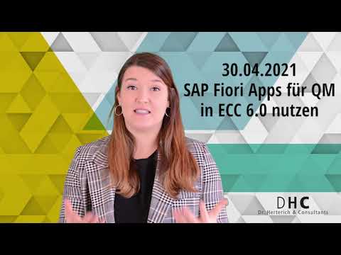 SAP FIORI APPS FÜR QM IN ECC 6.0 NUTZEN