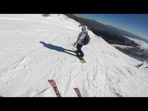 Bjelašnica Alpine Skiing & Snowboarding Sunny Day February 2021 GoPro Hero 7 Black 4K (Ultra HD)