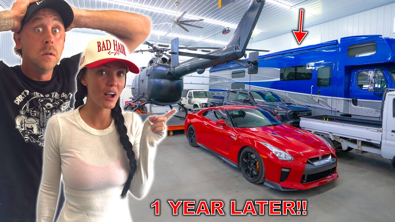 NO WAY!! The New Garage Is Finally Back & The RV Fits!! Now It's Stuck...