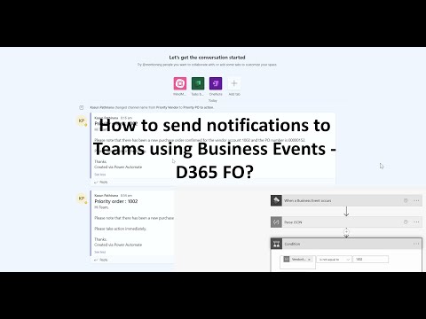 How to send notifications to Teams using Business Events - D365 FO?