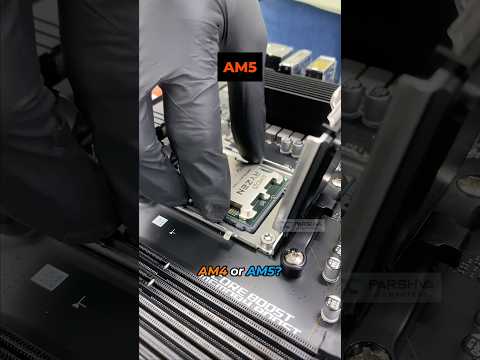 AM4 vs AM5 CPU installation #shorts