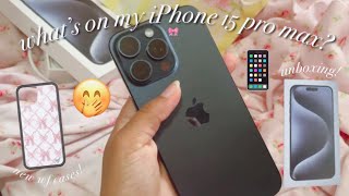 WHAT’S ON MY NEW IPHONE 15 PRO MAX? ft. BTARTBOXNAILS!!!