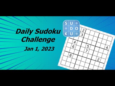 Daily Sudoku // January 1st 2023 (no hints or notes)