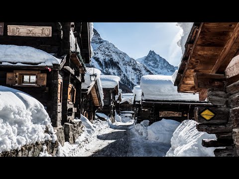 Zinal, Switzerland – Beautiful Roads & Snowy Village Walk || Travel Guide  