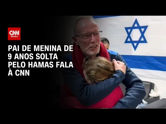 Pai de menina de 9 anos solta pelo Hamas fala à CNN | CNN PRIME TIME