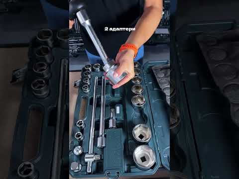 Набір головок торцевих GUT MEISTER з тріскачкою 3/4" 25шт. GM01025 - фото 2 - id-p1811728362