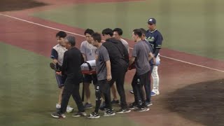【ヤクルト】頭部死球受けた松下歩叶は「打撲」と池山監督説明　病院から球場へ戻ってきたことも明かす　今後は「注意深く見守りたい」