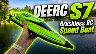 *ALL NEW* This Amazon RC Brushless Speed Boat ROCKS!! | DEERC S7