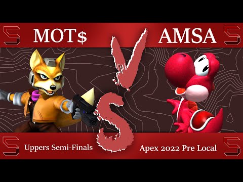 MOT$ (Fox) Vs. aMSa (Yoshi) || Winners Semi-Finals || SSBM Apex 2022 Pre-local