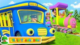 Download lagu The Wheels on the Bus Vehicles Nursery Rhymes Kid ... mp3