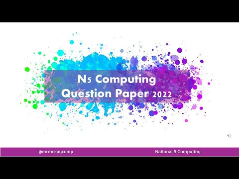 N5 Computing 2022 Systems questions
