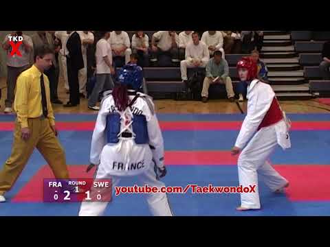Gwladys Epangue (FRA) v Carolin Persson (SWE) Female Welter Weight Semi Final Taekwondo Euros 2006