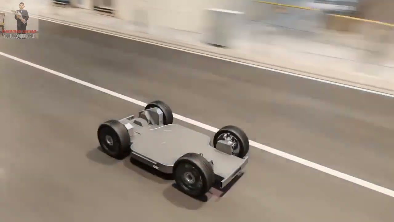 Future Electric Vehicle Technology - 3D Animation