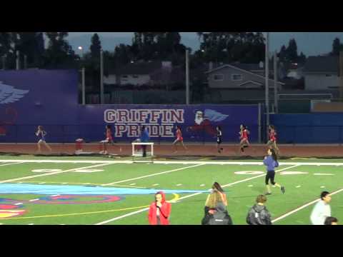 Girls 3200m vs Servite & Rosary 3-9-16 - Los Alamitos Girls