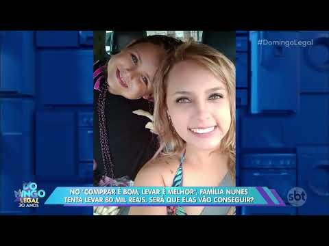 Comprar é bom, levar é melhor. Família Nunes Kel e Sheila TQT no SBT 