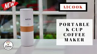 AICOK    ❤️ Portable Travel K Cup Coffee Maker - Review     ✅