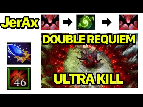 Dota 2 Liquid.JerAx Shadow Fiend Double Requiem Triple Ultra Kills