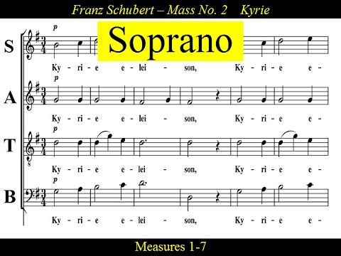 Schubert - D167 - Mass No2 in G   1.Kyrie - Soprano