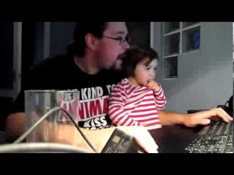 Baby reacts to Ylvis - The Fox (early bird edition)