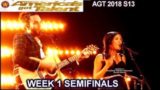 Us the Duo Couple Original Song "Broke" & Bills to Pay Semifinals 1 America's Got Talent 2018 AGT