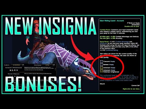 SNEAKY DEVS: New Best Insignia Bonuses BUT Only 3 Available on Mount! (bonus changes) - Neverwinter
