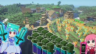 【マイクラ縛りプレイ】あなたはどうやって村人を大量のゾンビから守りますか？【マインクラフト実況】