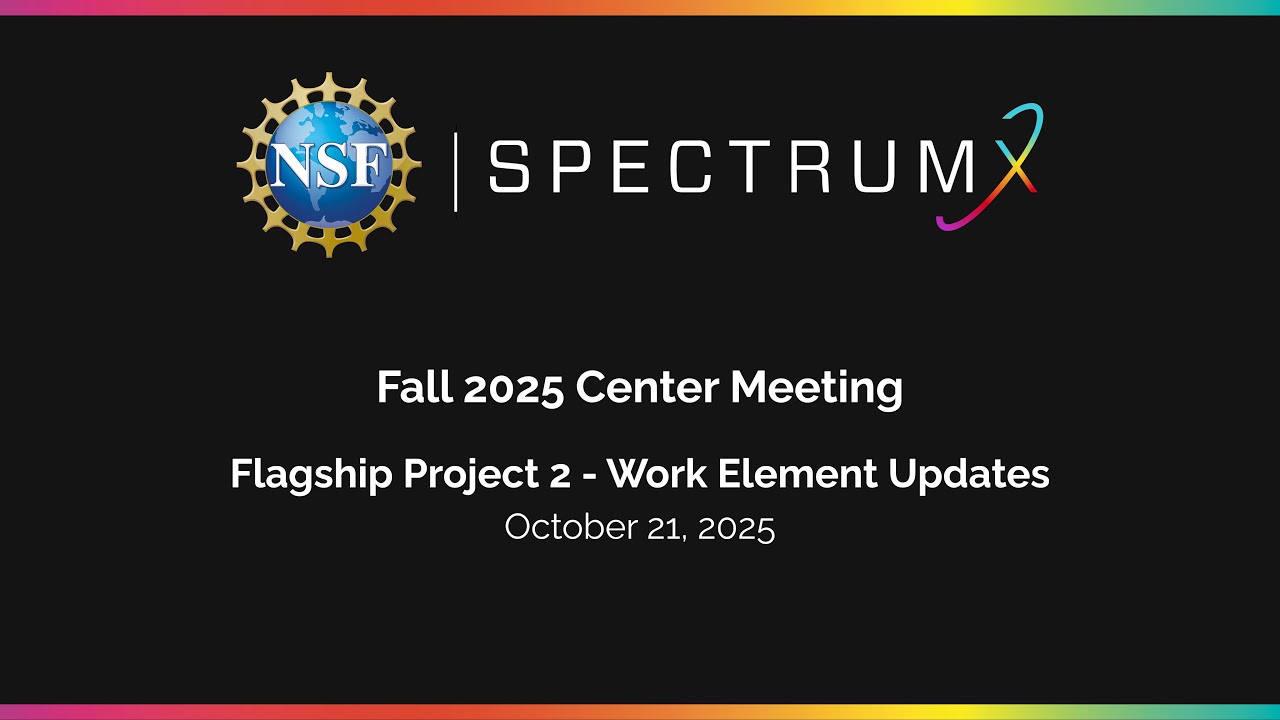 Flagship Project 2 - Work Element Updates