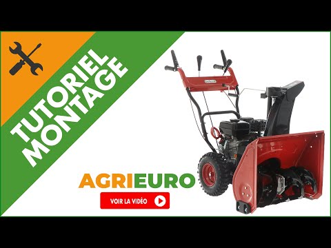Montage de la Fraise à neige thermique autotractée GeoTech ST 662 WL EVO - Moteur Loncin 6,5 Hp
